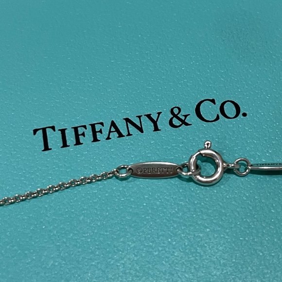 Tiffany & Co. Elsa Peretti Sterling Silver Open Heart  Tiffany & Co Elsa Peretti Heart Necklace